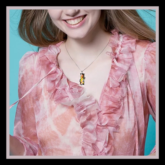 New! Mystic Fire Topaz 925SS 20" Necklace - Picture 4 of 4